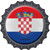 Croatia Novelty Metal Bottle Cap Sign BC-245