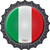 Italy Novelty Metal Bottle Cap Sign BC-306