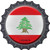 Lebanon Novelty Metal Bottle Cap Sign BC-328