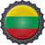 Lithuania Novelty Metal Bottle Cap Sign BC-334