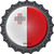 Malta Novelty Metal Bottle Cap Sign BC-344