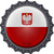 Poland Novelty Metal Bottle Cap Sign BC-390
