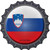 Slovenia Novelty Metal Bottle Cap Sign BC-415