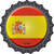 Spain Novelty Metal Bottle Cap Sign BC-421