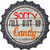 Sorry Out Of Candy Novelty Metal Bottle Cap Sign BC-504