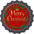 Merry Christmas Novelty Metal Bottle Cap Sign BC-558