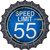 Speed Limit 55 Novelty Metal Bottle Cap Sign BC-722