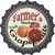 Farmers Market Grapefruits Novelty Metal Bottle Cap Sign BC-778