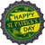 Happy St. Patrick's Day Novelty Metal Bottle Cap Sign BC-836