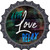 Live Love Relax Novelty Metal Bottle Cap Sign BC-984