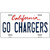 Go Chargers Novelty Metal License Plate Tag