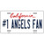 Number 1 Angels Fan Novelty Metal License Plate Tag