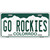 Go Rockies Novelty Metal License Plate Tag
