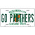 Go Panthers Novelty Metal License Plate Tag