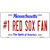 Number 1 Red Sox Fan Novelty Metal License Plate Tag