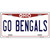 Go Bengals Novelty Metal License Plate Tag