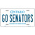 Go Senators Novelty Metal License Plate Tag