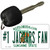 Number 1 Jaguars Fan Novelty Metal Key Chain KC-13362
