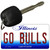 Go Bulls Novelty Metal Key Chain KC-13391