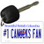 Number 1 Canucks Fan Novelty Metal Key Chain KC-13552