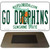 Go Dolphins Novelty Metal Magnet M-13363