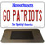 Go Patriots Novelty Metal Magnet M-13407