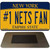 Number 1 Nets Fan Novelty Metal Magnet M-13458