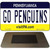 Go Penguins Novelty Metal Magnet M-13499
