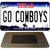 Go Cowboys Novelty Metal Magnet M-13507