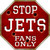 Jets Fans Only Metal Novelty Octagon Stop Sign BS-287