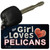This Girl Loves Her Pelicans Novelty Metal Key Chain KC-13565