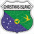 Christmas Island Flag Highway Shield Metal Sign