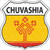 Chuvashia Flag Highway Shield Metal Sign