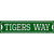 Tigers Way Novelty Metal Street Sign
