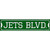 Jets Blvd Novelty Metal Street Sign