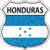 Honduras Flag Highway Shield Metal Sign