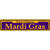 Mardi Gras Purple Novelty Metal Street Sign