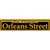Orleans Street Yellow Novelty Metal Street Sign