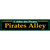 Pirates Alley Green Novelty Metal Street Sign