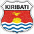 Kiribati Flag Highway Shield Metal Sign