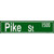 Pike Street 1500 Novelty Metal Street Sign