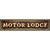 Motor Lodge Bulb Lettering Novelty Metal Street Sign