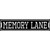 Memory Lane Novelty Metal Street Sign