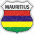 Mauritius Flag Highway Shield Metal Sign