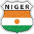 Niger Flag Highway Shield Metal Sign