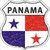 Panama Flag Highway Shield Metal Sign