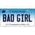 Bad Girl Connecticut Metal Novelty License Plate