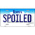 Spoiled Iowa Metal Novelty License Plate