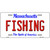 Fishing Massachusetts Metal Novelty License Plate