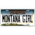 Montana Girl State Novelty License Plate